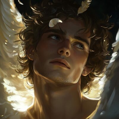 Représentation du dieu grec Pothos - AI generated