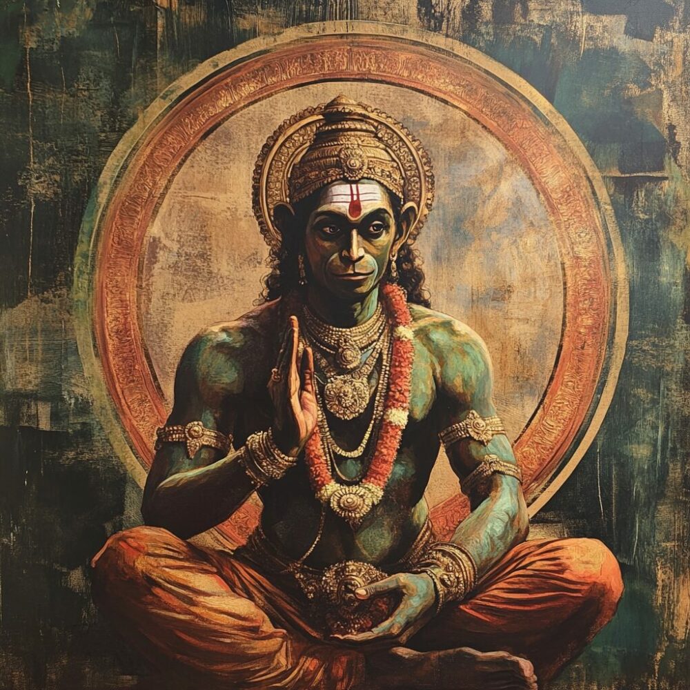 Représentation du dieu hindou Rāma - AI generated